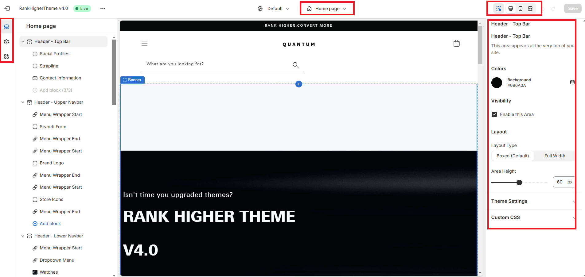 RankHigherTheme® Quantum Theme Quick Tour